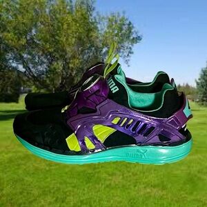 VHTF Puma Black/PurpleElectric Green Future Disc Tech’d Out Men’s Size 8.5